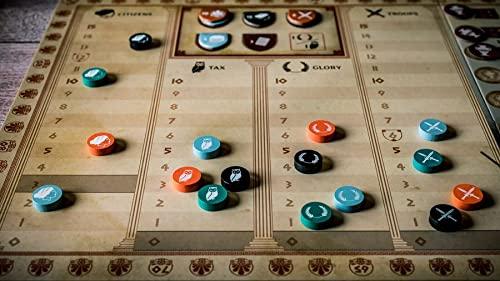 IELLO Iello: Khora, Rise of an Empire, Race to Development Game, Develop your City Faster and Better than Your Opponents, 2 to 4 Players, 75 Minute Play Time, For Ages 14 and up