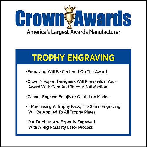 Crown Awards Dominoes Trophies, 6" Gold Dominoes Trophy Award, Personalized with Your Own Engraving