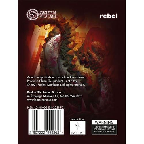 Awaken Realms Nemesis: Lockdown: Kings - Board Game Expansion by Awaken Realms - Sci-Fi Horror Game - Strategy Game - Cooperative Adventure Game - Adults & Teens Ages 14+ - 1-5 Players - Playtime 1-2 Hours