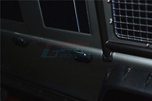 GPM R/C Scale Accessories : Simulation Door Handle (Large) For TRX-4 Trail Defender Crawler - 4Pc Set Black