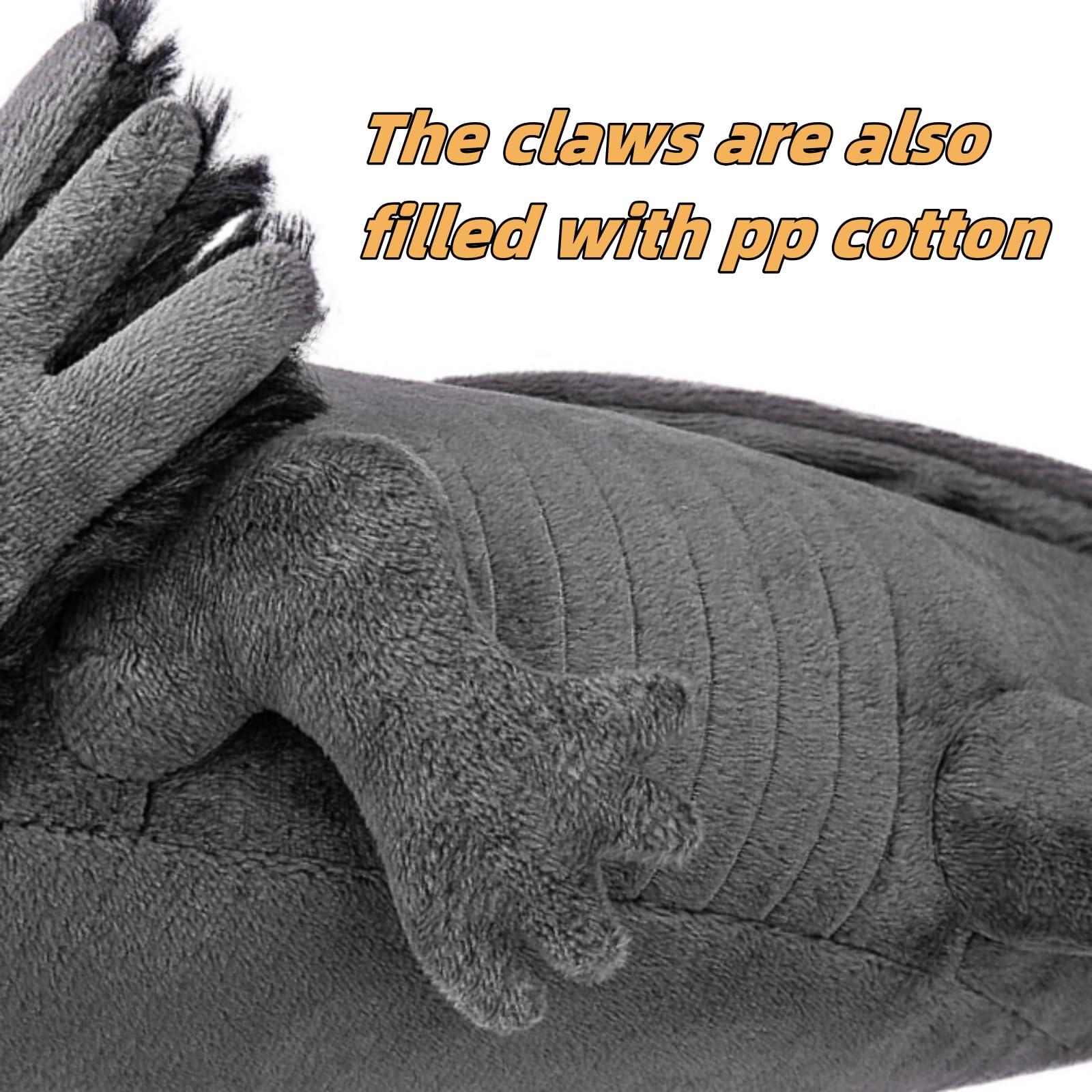 FRANKIEZHOU FRANKIEZHOU Giant Axolotl Plush- Grey,31.5\" Lifelike Axolotl Stuffed Animal, Soft Plush Stuffed AnimalPlush Animals, Axolotl Plush, Gifts for Boys Girls