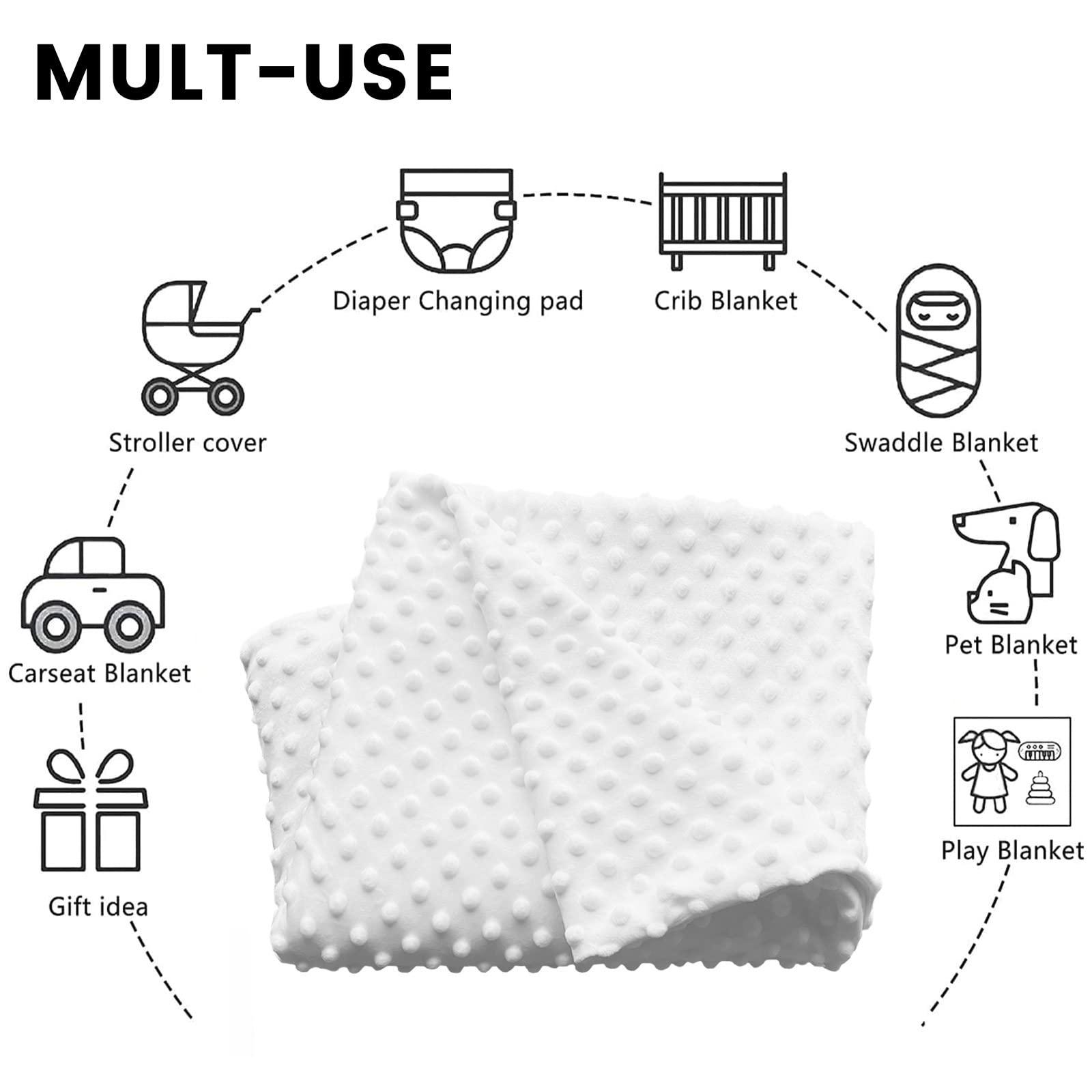 Joyestore Sleeping Flamingo Personalized Baby Blanket for Boys Girls Soft Minky Blanket with Dotted Backing, Custom Shower Gifts 50X60 in