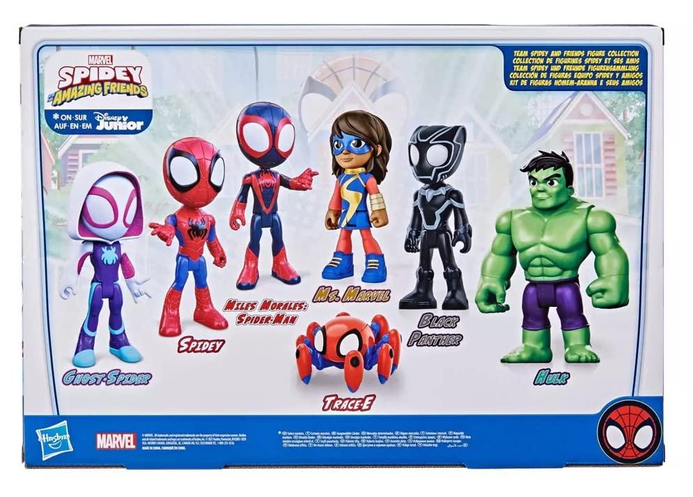 Marvel Marvel Spidey & His Amazing Friends Action Figures Superheroes + Villains (Choose Figure) (Spidey Heroes Pack (7 Figures))