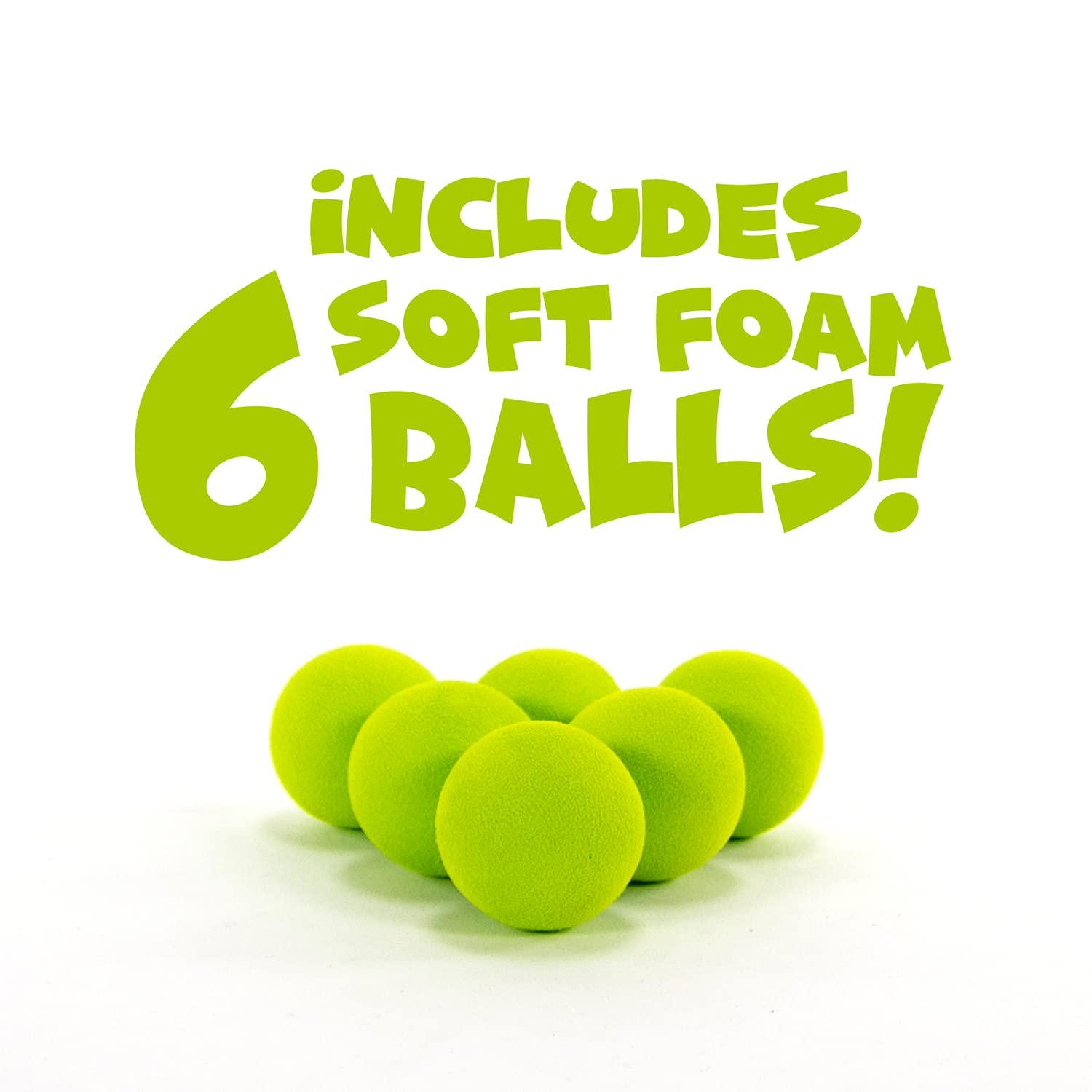 Hog Wild Hog Wild Pig Ball Popper Toy - Includes 4 Soft Foam Balls - Squeeze to Pop Air Powered Balls Up to 20 Feet - Launcher Safe for Indoor/Outdoor Play - Party Favor Gift for Kids, Girls, Boys Ages 5+