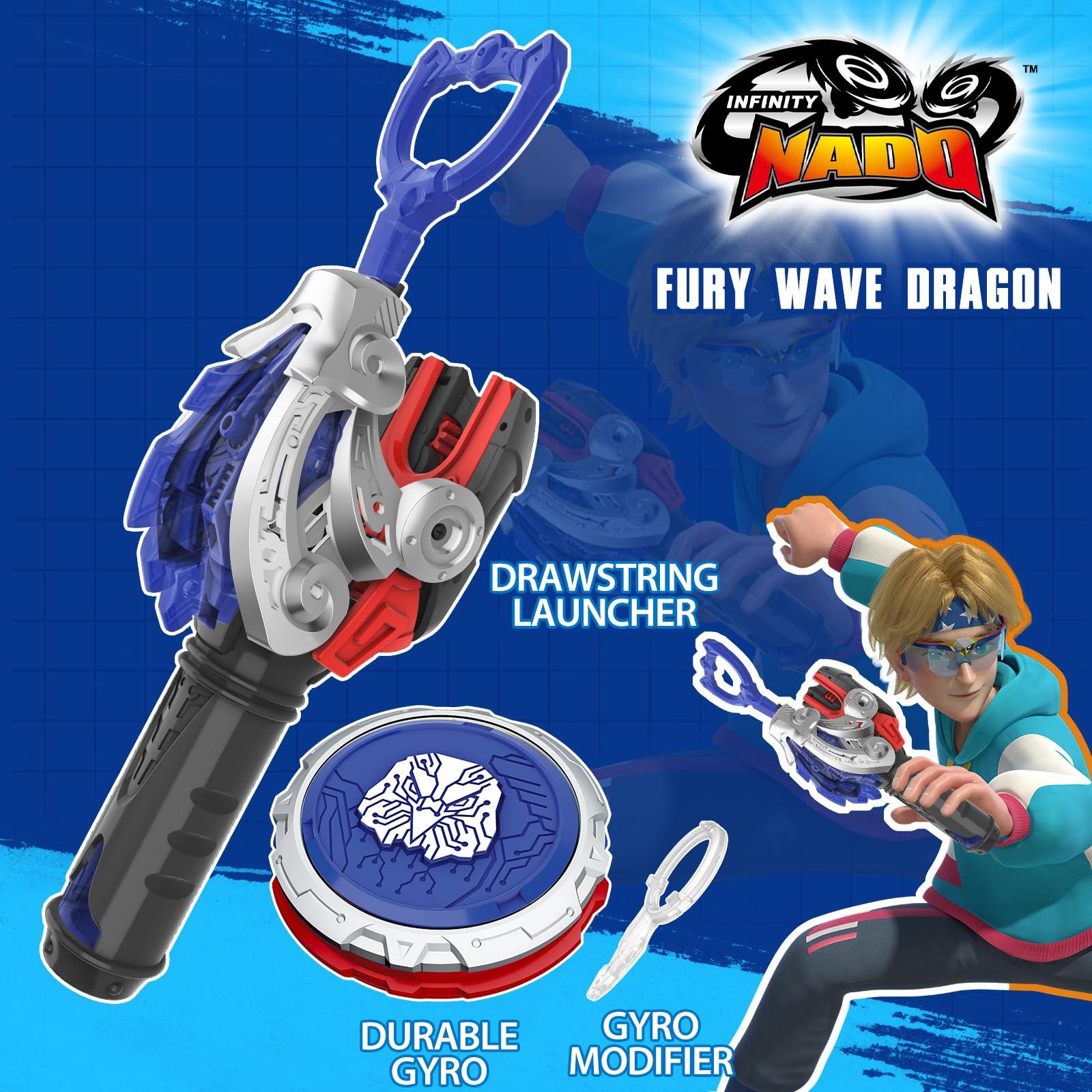 INFINITY NADO INFINITY NADO Bey Battling Blade Toys, Metal Brust Gyro Toys for Boys and Girls Age 5+, Battle Set with Spinning Top & String Launcher, Spinning Tops Boy Toys Kids Gifts, World Striking Eagle