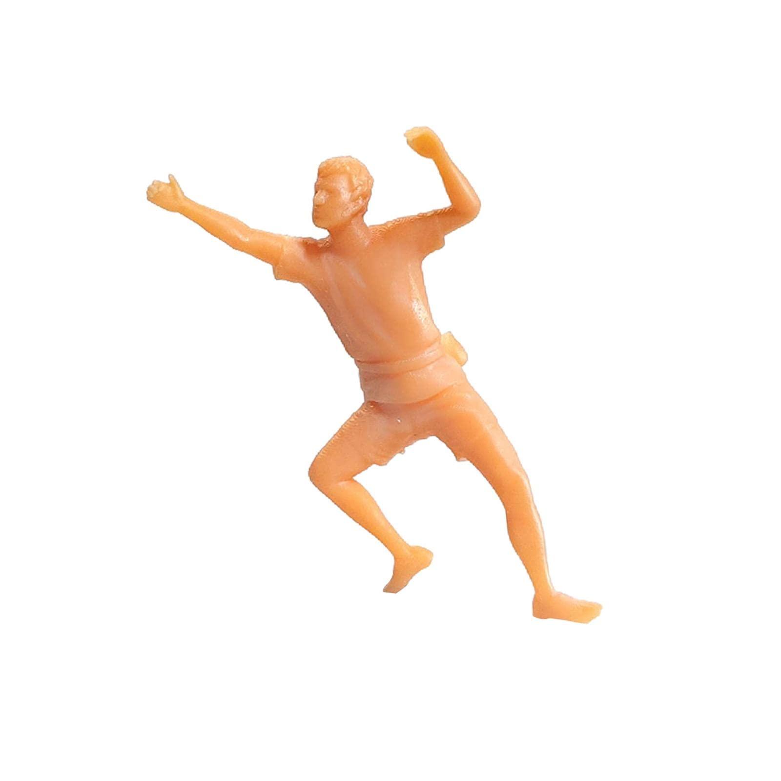 Menolana 1/64 Rock Climbing Figures, Tiny People Sand Table Photo Props Dioramas Layout Desktop Ornament Model Figurines Hand Painted Model Ornaments, Style A