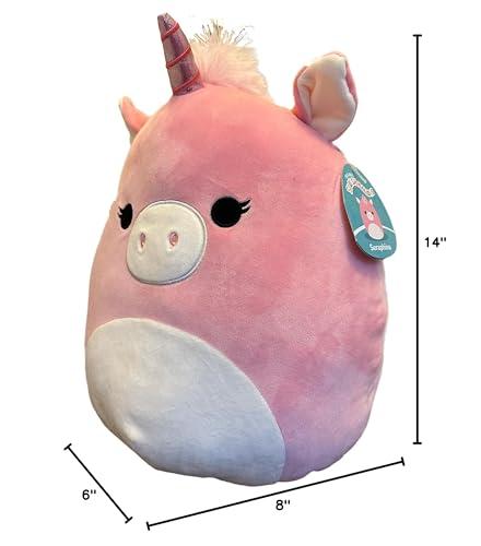 Squishmallows Squishmallows 14-Inch Pink Unicorn Valentine Plush - Add Seraphina to Your Squad, Ultrasoft Stuffed Animal Medium-Sized Plush Toy, Official Kellytoy Plush