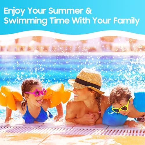 dfjdskl Arm Floaties for Kids 6-12 Yrs, Toddler Floaties Pool Swim Floats Inflatable Swim Arm Bands Floater Sleeves, PVC Thickened Arm Rings for Adults (6 Pack)