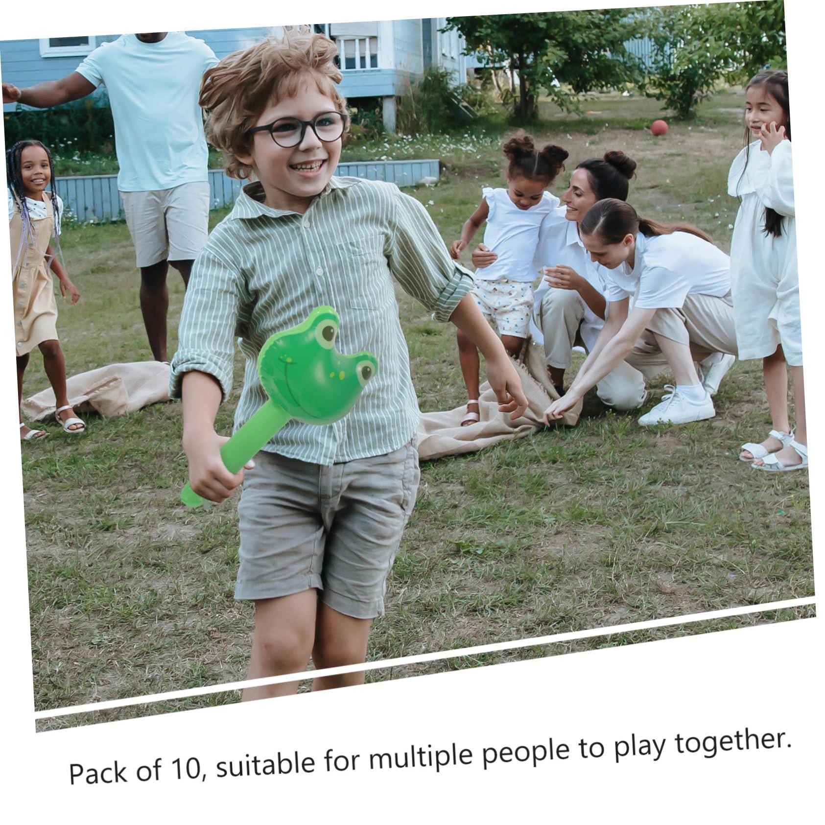 PRETYZOOM PRETYZOOM 10pcs Children\'s Inflatable Toys Balloon Toy Hammer Toy Blowing up Hammer Inflatable Mallet Pool Party Hammer Inflatable Hammer Party Favors Party Inflatable Toys Pool Toys