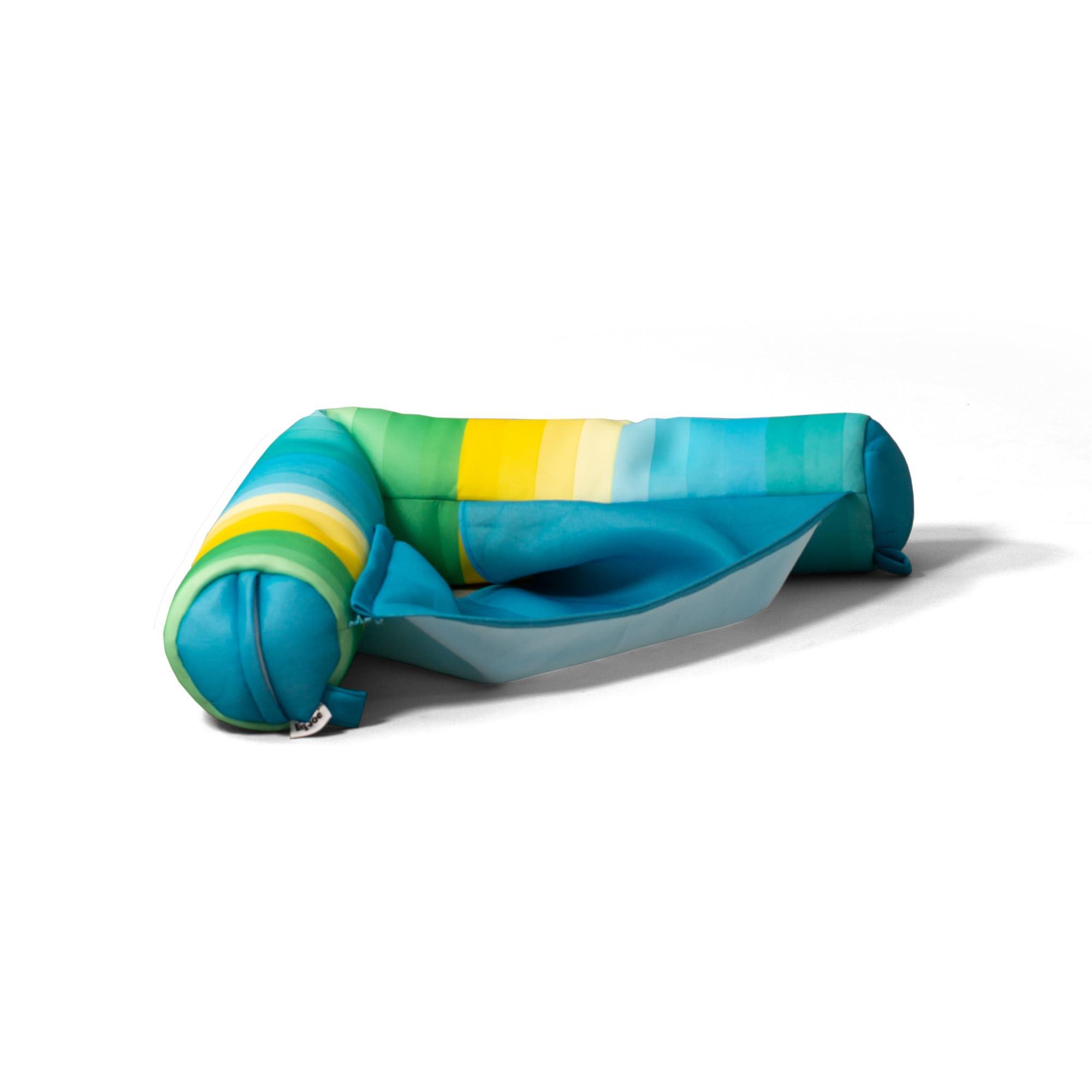 Big Joe Big Joe Noodle Sling No Inflation Needed Pool Seat with Armrests, Venice Beach Stripe Double Sided Mesh, Quick Draining Fabric, 3 feet
