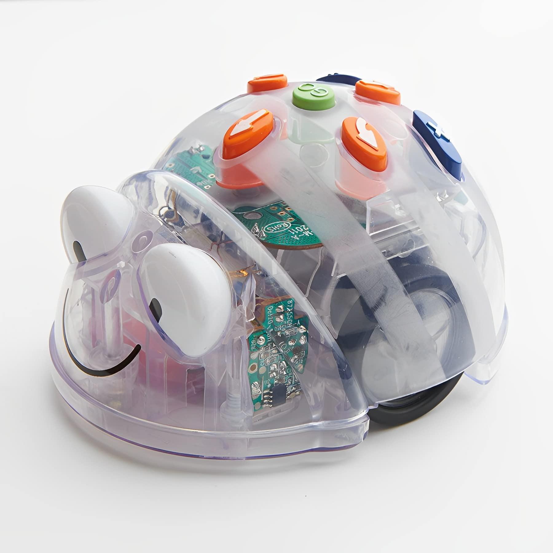 Generic TTS 2 Bee-Bot and 2 Blue-Bot See and Say Robots Classroom Bundle with Play Mats Includes 1 Countryside Mat, 1 Marketplace Mat, 1 Seaside Mat & 1 Fairytale Mat