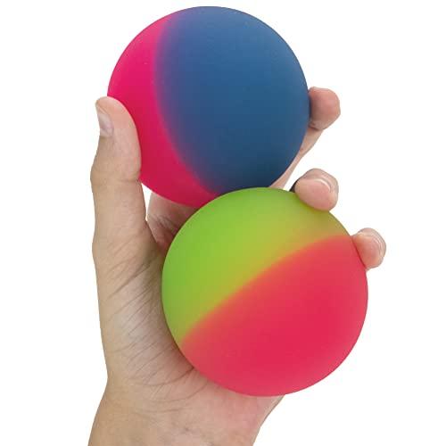 Entervending Bouncy Balls Huge Rubber Balls for Kids Pack of 12