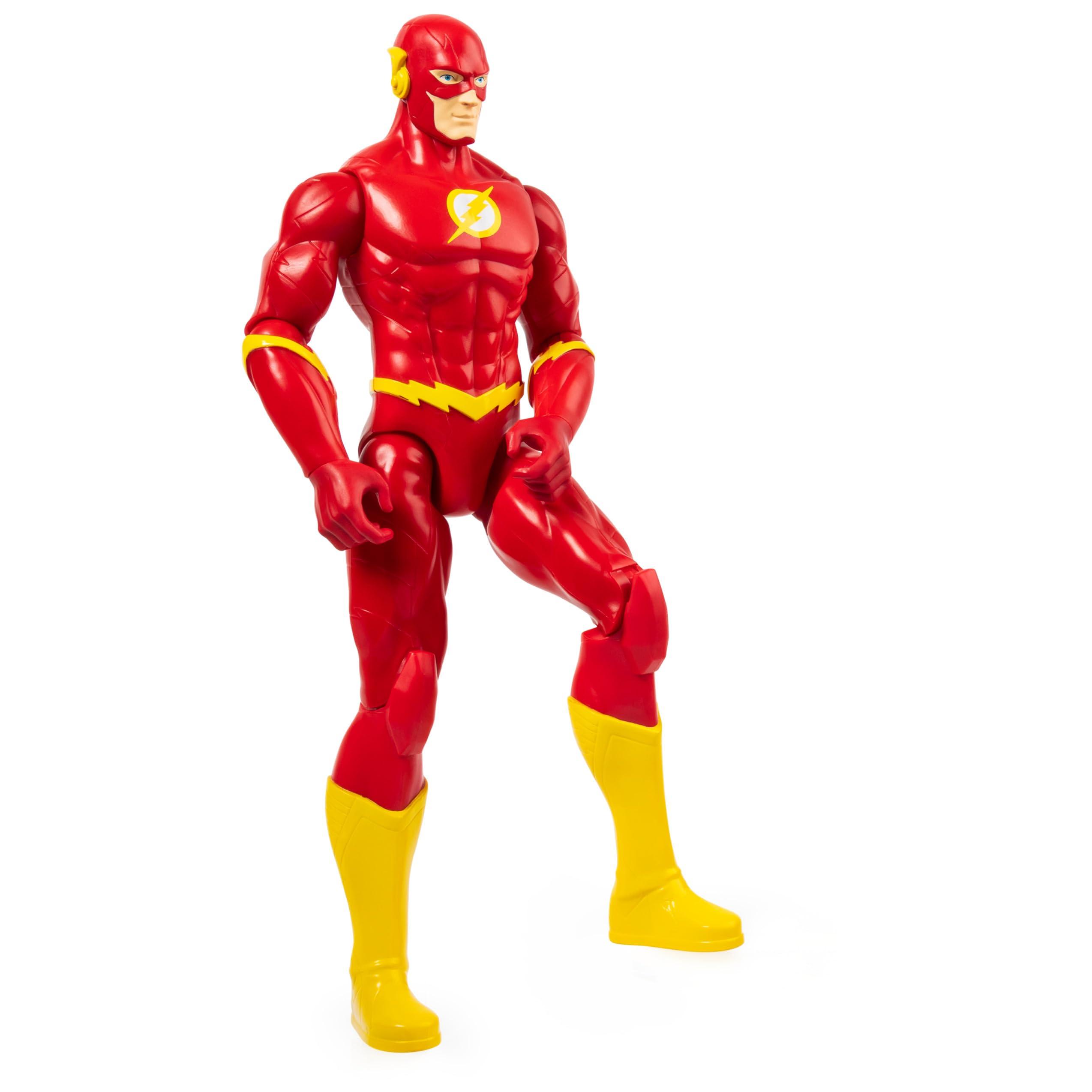 DC Comics DC Comics The Flash Collectible Action Figure, 12 Inches Tall, 11 Articulation Points, Red Suit, Action Poses, Children\'s Toy