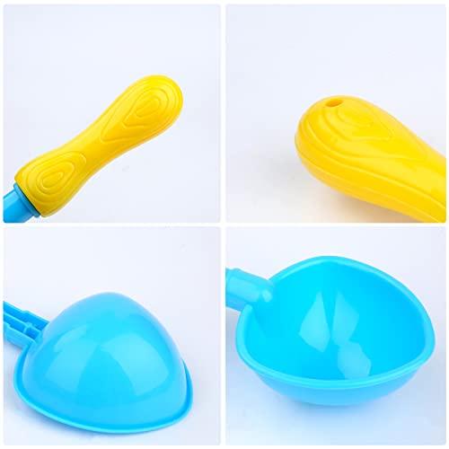 LUTER LUTER 4pcs Beach Shovels, Plastic Spade Shovel with Handle Kids Sand Shovel Set Toy Snow Shovel Toy Shovel Gardening Tool Kit for Kids Sand Snow (4 Designs)