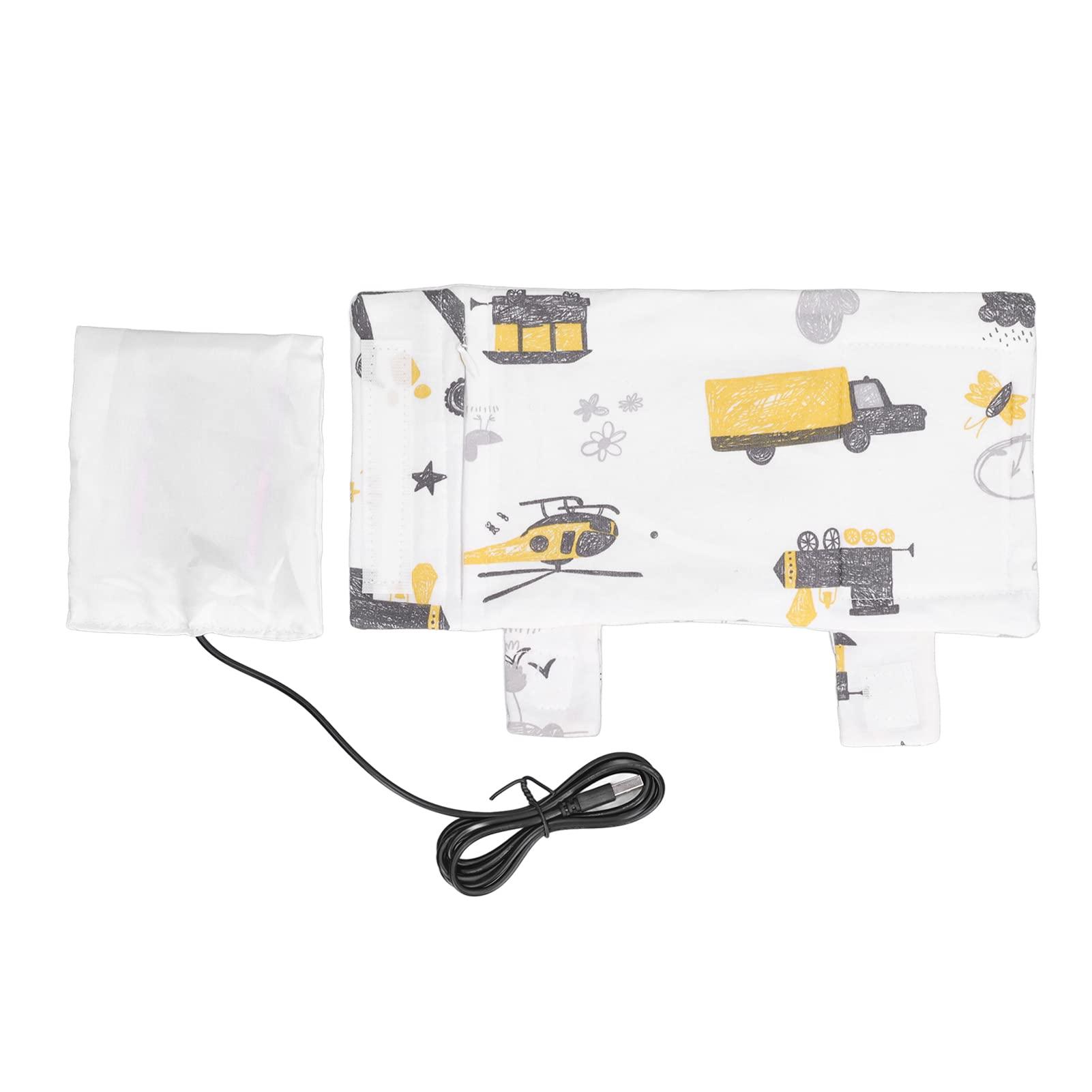 UBEF Baby Bottle Warmer, USB Milk Warmer Holder, Baby Bottle Keep Warmer for Car Tavel, Rechargeable, Portable Bottle Warmer Maintain Perfect Temperature for Milk in Indoor, Outdoor, Travel (#02)