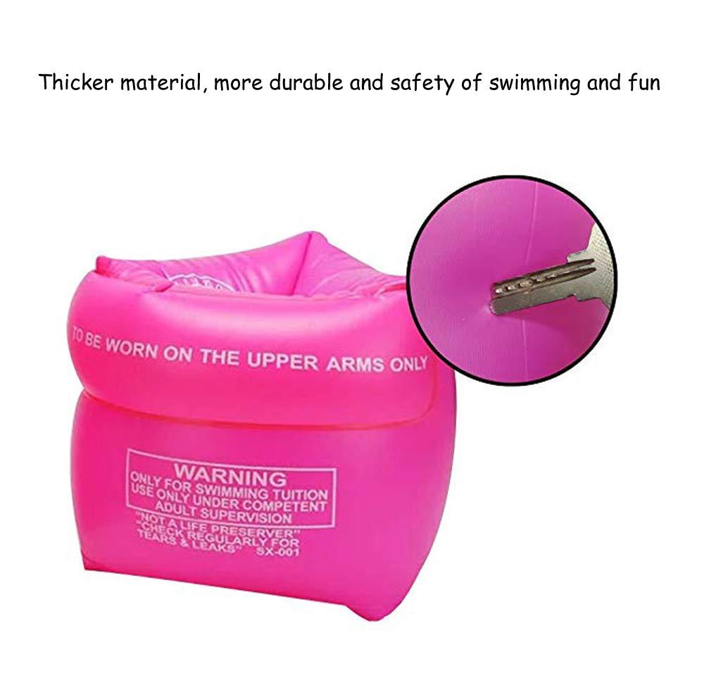 Jiareet Inflatable Arm Floaties for Kids 6-12yrs, Swimmies for Toddlers Age 1-3-5-7, Water Wings for Kids Toddler Adults 30-50-90-150 lbs, PVC Arm Floaties for Pool Swim Ring Float Sleeves