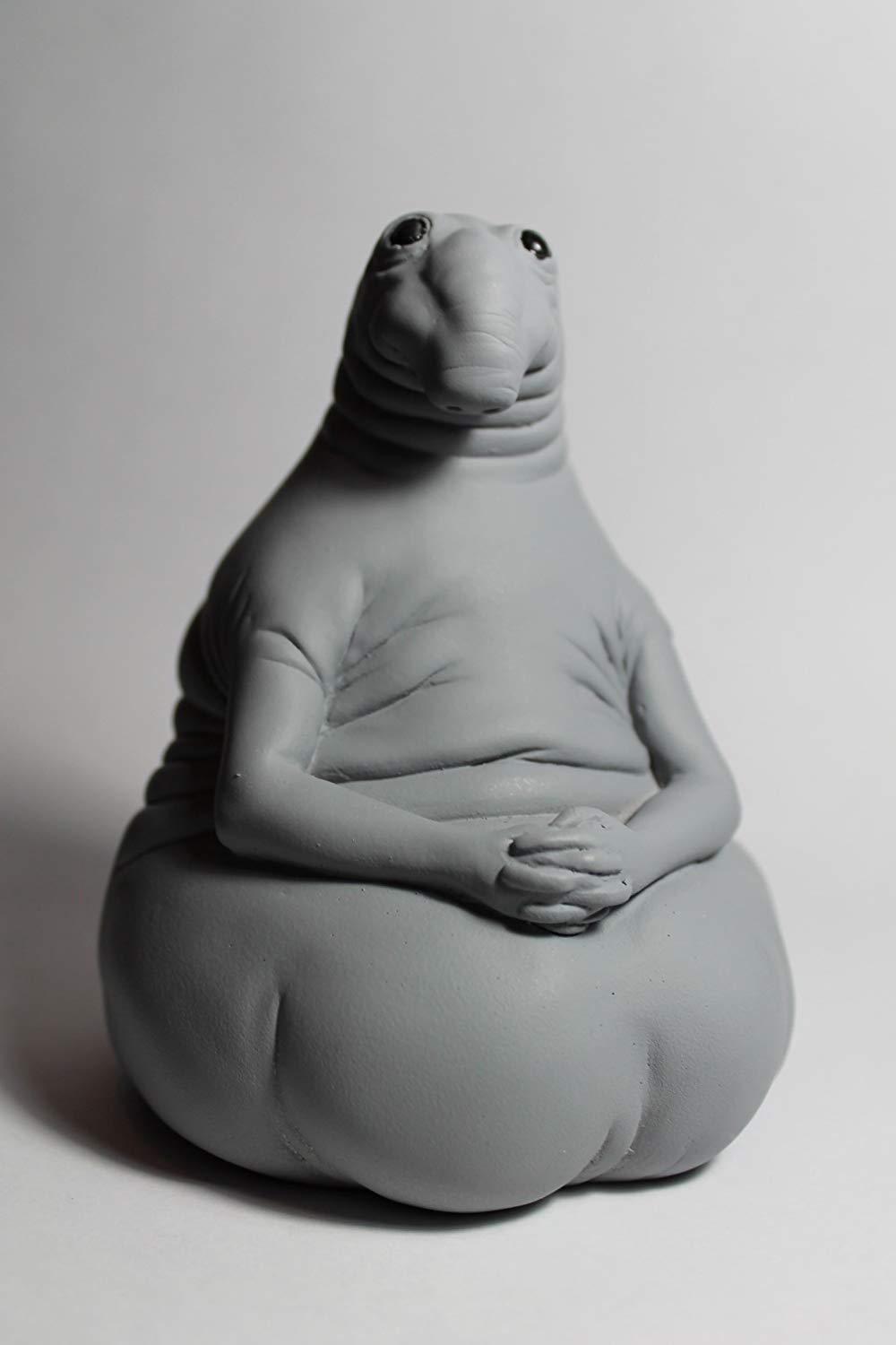 DRSHO Zhdun Meme Homunculus Loxodontus Plaster Gypsum Sculpture Piggy Money Bank Moneybank Moneybox Waiting Awaiter Toy