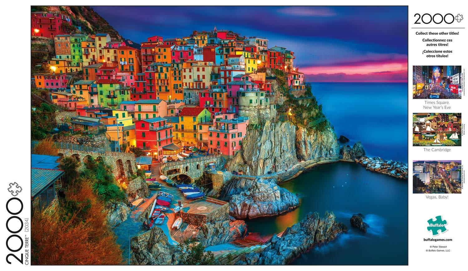 Buffalo Games Buffalo Games - Cinque Terre - 2000 Piece Jigsaw Puzzle, Suitable for 14-15 year olds