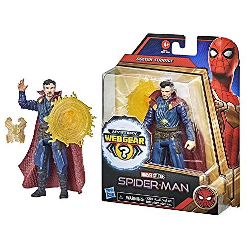 Spider-Man Spider-Man Marvel 6-Inch Mystery Web Gear Doctor Strange Action Figure, Includes Mystery Web Gear Armor Accessory and Character Accessory, Ages 4 and Up