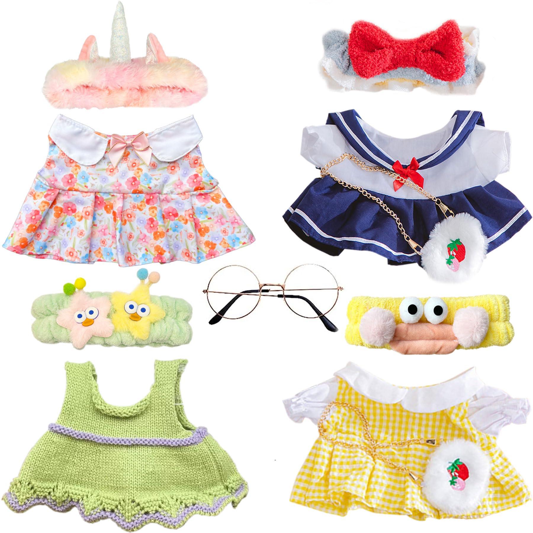 MOMIU MOMIU Duck Plush Clothes/Accessories Sets,11Pcs Duck Stuffed Animal Clothes, Fit 12 in Stufeed Animal Clothes