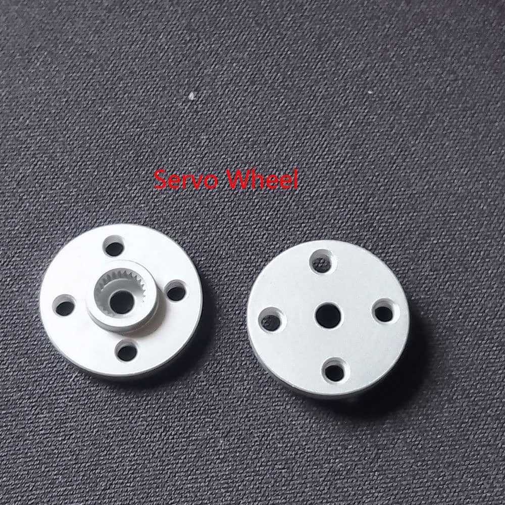 JINOARC 1 Set Servo Mount Bracket Pan Tilt Kit 25T Servo Mounts for MG995 MG996R S3003 Steering Gear Robot Car Boat