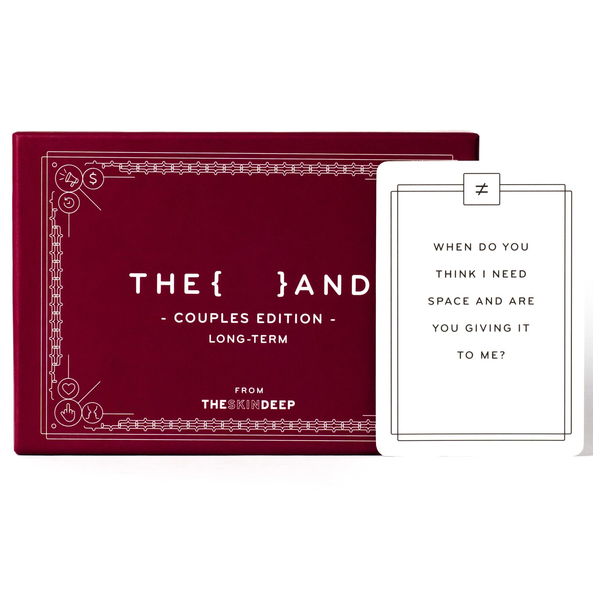 {THE AND} {THE AND} Long Term Couples Edition - 199 Meaningful Conversation Cards for Couples - Questions to Reconnect & Deepen Relationships - Couples Card Game to Reflect & Rediscover Love by The Skin Deep