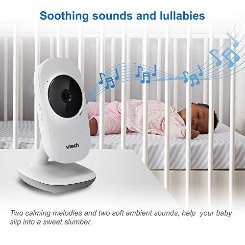 VTech VTech [Upgraded] VM350-2 Baby Monitor, 5" Screen,2 Cameras,1000ft Range, Night Vision, 2-Way Audio, Lullabies, Secure Transmission No WiFi