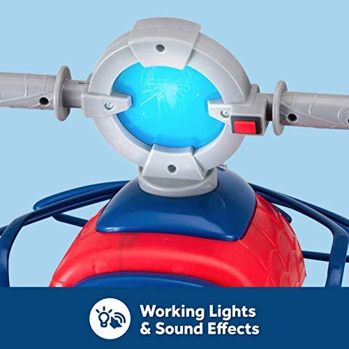 Kid Trax Kid Trax Toddler Marvel's Spider-Man Premium Toddler Quad Ride-On, Kids 18-30 Months, 6V Battery and Charger Included, Max Weight 44 lbs, Red