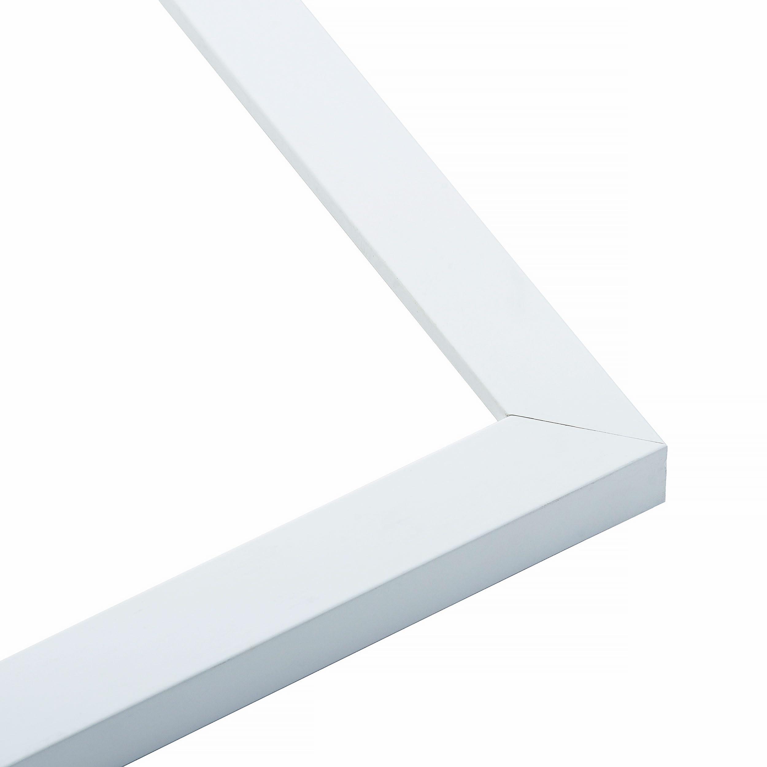 CustomPictureFrames.com 13x39 Puzzle Frame Kit with Glue Sheets | White Mid Century Picture Frame | Real Wood with UV Resistant Acrylic Front | Made to Preserve and Display Puzzles Measuring 13x39 Inches