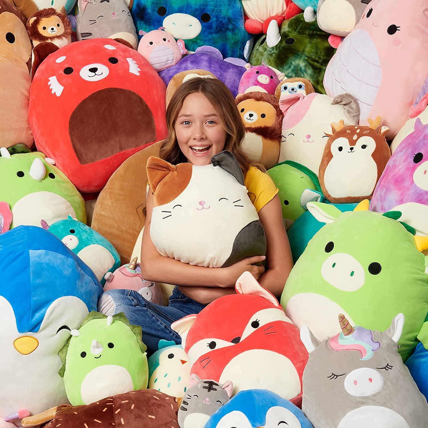 Squishmallow SQUISHMALLOW KellyToy - 8 Inch (20cm) - Xenia The Colourful Fox - Colourful Squad