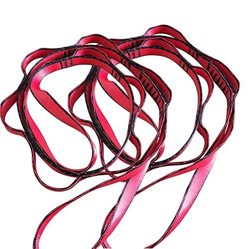 xinyu 2Pcs Adjustable Anti-Gravity Chrysanthemum Swing Flying Stretch Belt Rope Climbing Daisy Chains Extension Yoga Belt Hanging (Red, 1.8M)