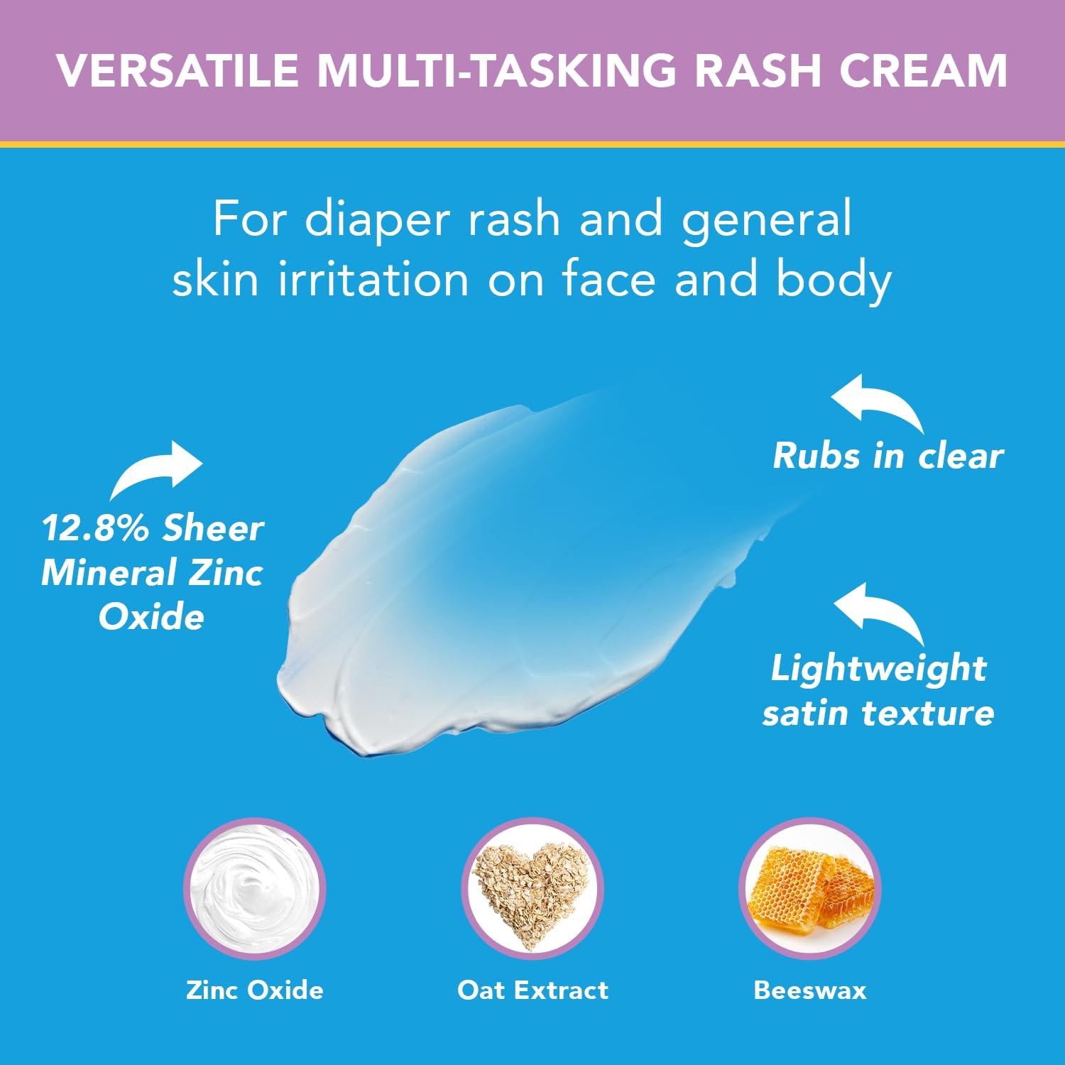 Triple Paste Triple Paste Multi-Purpose Baby Healing Ointment, 2 oz Tube, Diaper Rash Cream and Skin Protectant for Hands, Face and Bottom Treats, Soothes and Prevents with Zinc Oxide (Packaging May Vary)