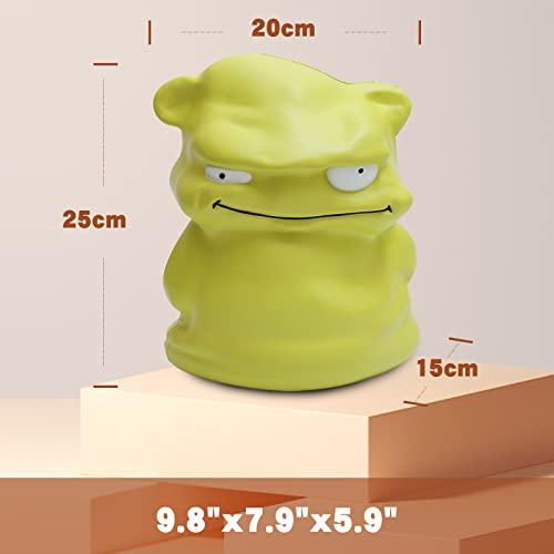 Anboor Anboor 9.8 Inches Jumbo Squishies Green Monster Kawaii Soft Slow Rising Scented Squishys Stress Relief Kids Toys