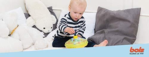 Bolz Bolz Classic Playbox Music Spinning Tin Top Toy from KsmToys The Funny Buzzing Hum Gets Louder As The Top Spins Faster, Ages 18 m+