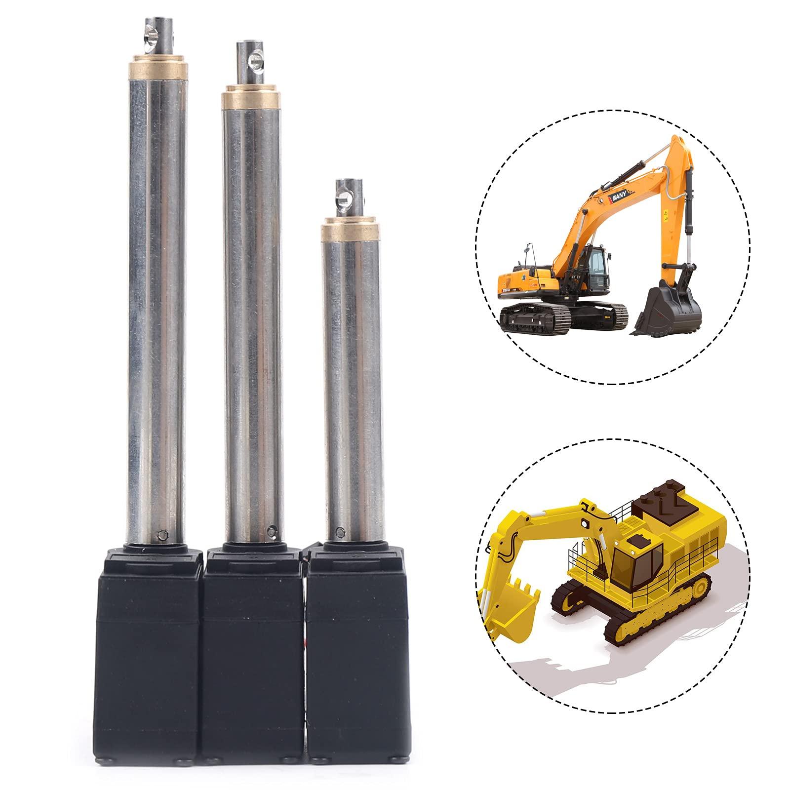 YIYIBYUS 3Pcs Drive Rod Metal Arm Driving Handle, High Hardness Quality Aviation Magnesium Aluminum Alloy Drive Rod for RC Excavator Parts Huina 1592 RC Excavator CNC Lathe