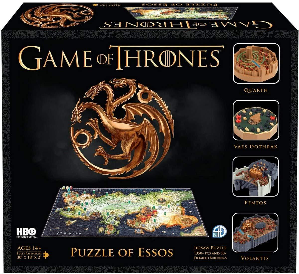 4D Cityscape 4D Cityscape Game of Thrones (GoT) 3D Time Puzzle of Essos (1400-Piece)