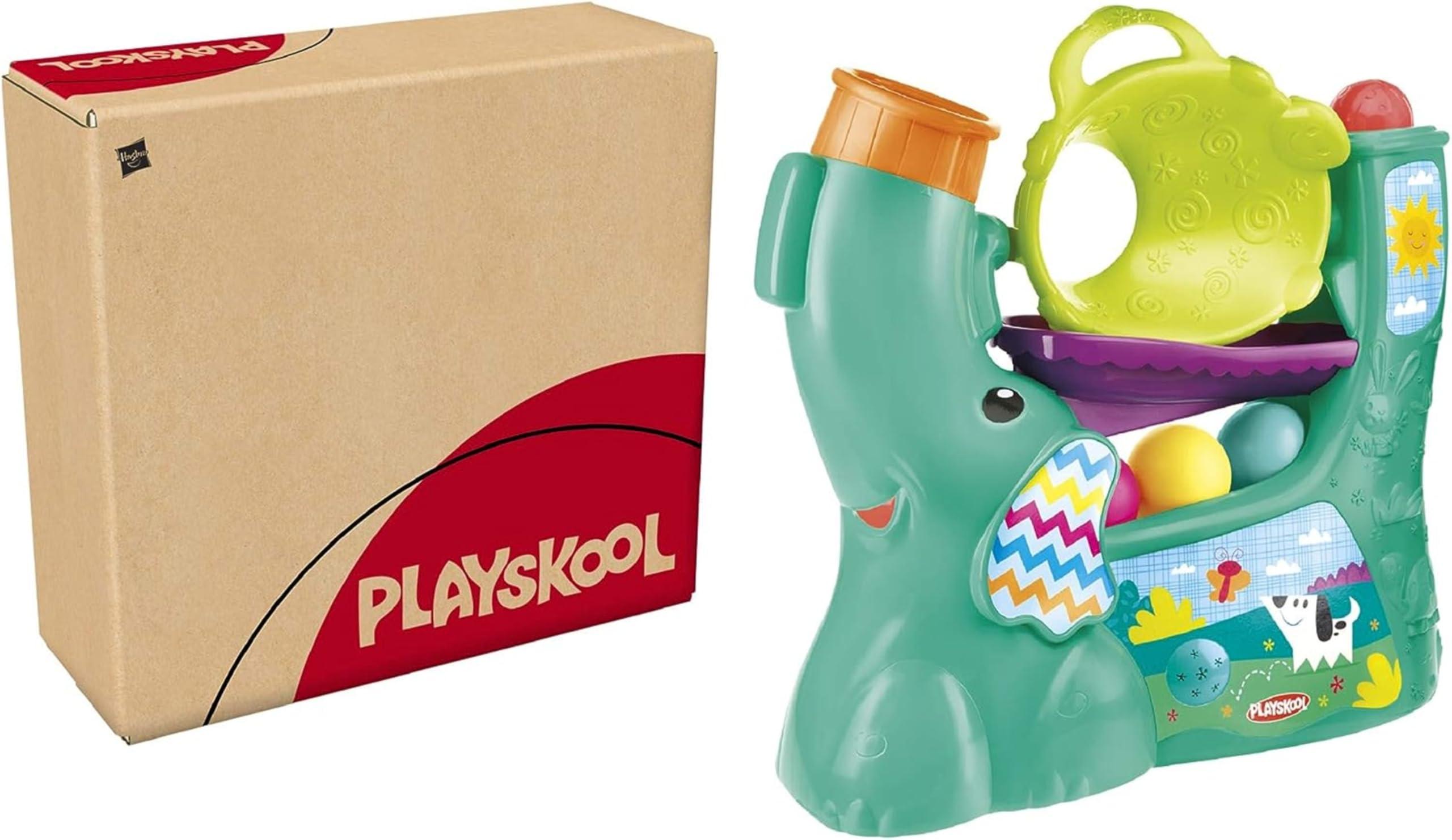 Hasbro Playskool Chase \'N Go Ball Popper Toy for Active Babies and Toddlers with 4 Colorful Balls For Boys Girls and Kids Ages 9, 10, 11, 12 Months and Up