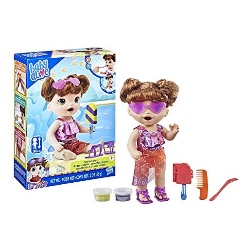 Baby Alive Sunshine Snacks Doll, Eats and Poops, Summer-Themed