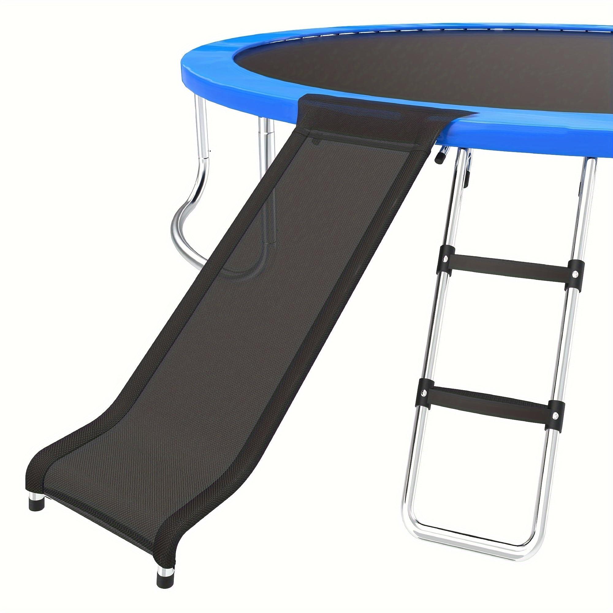 ToysCentral Basics Trampoline Ladder Slide Kit, Universal trampoline ladder & Slide 2 step wide trampoline safety ladder stairs and strong tear resistant trampoline slide