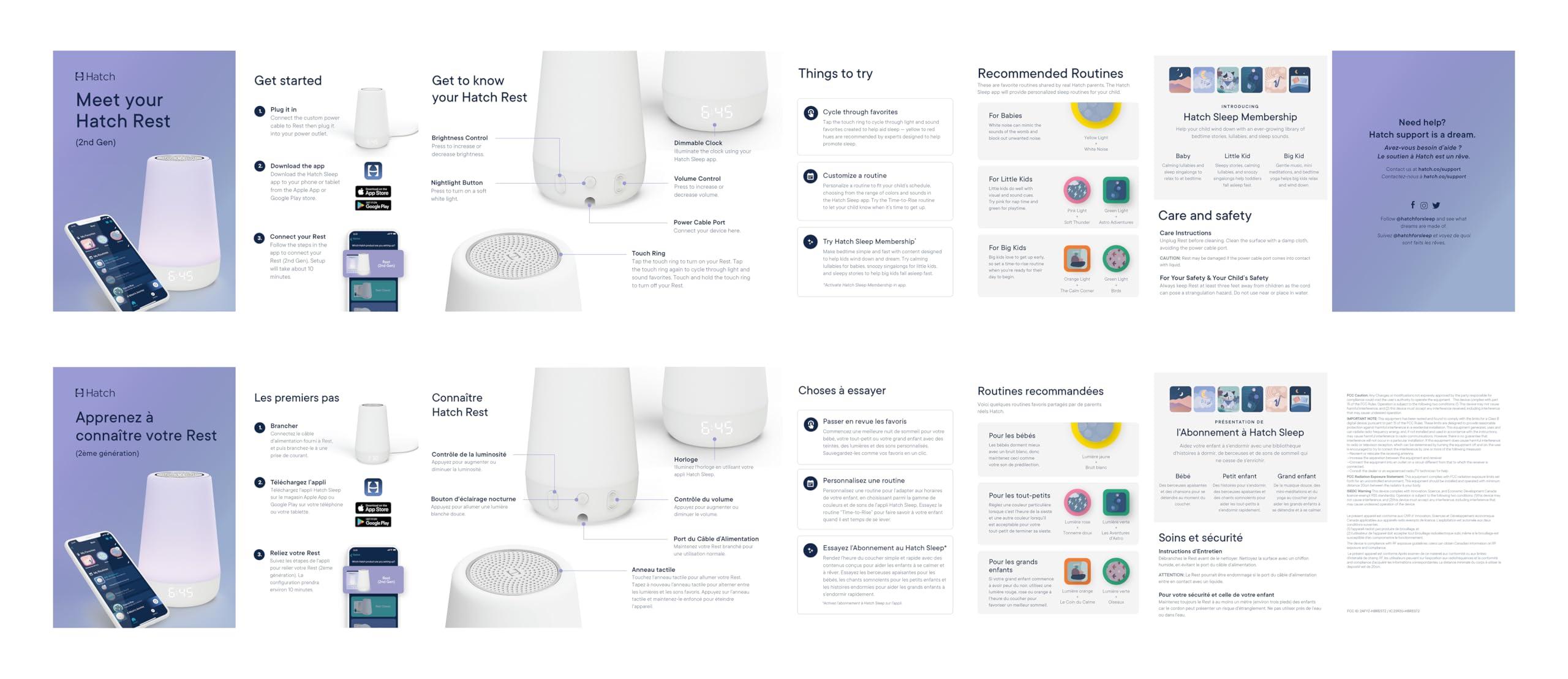 Hatch Baby Hatch Rest Baby Sound Machine, Night Light | 2nd Gen | Registry Essential, Sleep Trainer, Routine Builder, Time-to-Rise Alarm Clock, White Noise Soother, Nursery Stories, Toddler Kids Bedroom (Wi-Fi)