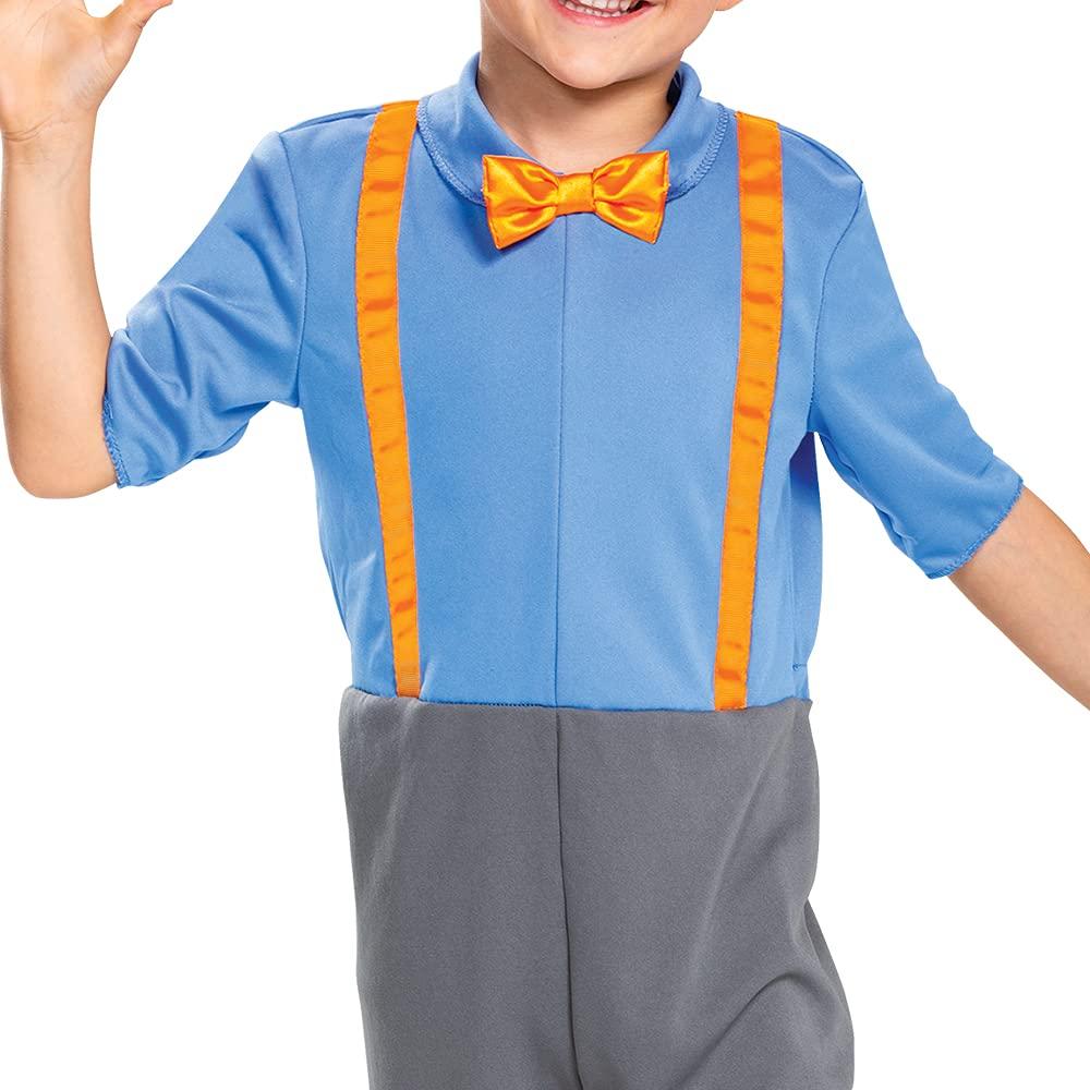 Disguise Blippi Costume for Kids, Official Blippi Jumpsuit Outfit with Hat and Bowtie, Classic Toddler Size Medium (3T-4T) Multicolored