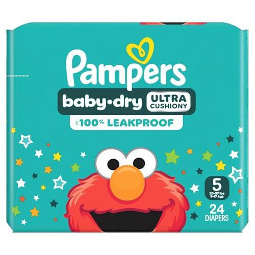 Pampers Pampers Diapers - Baby Dry - Size 5, 24 Count, Absorbent Disposable Infant Diaper (Packaging May Vary)