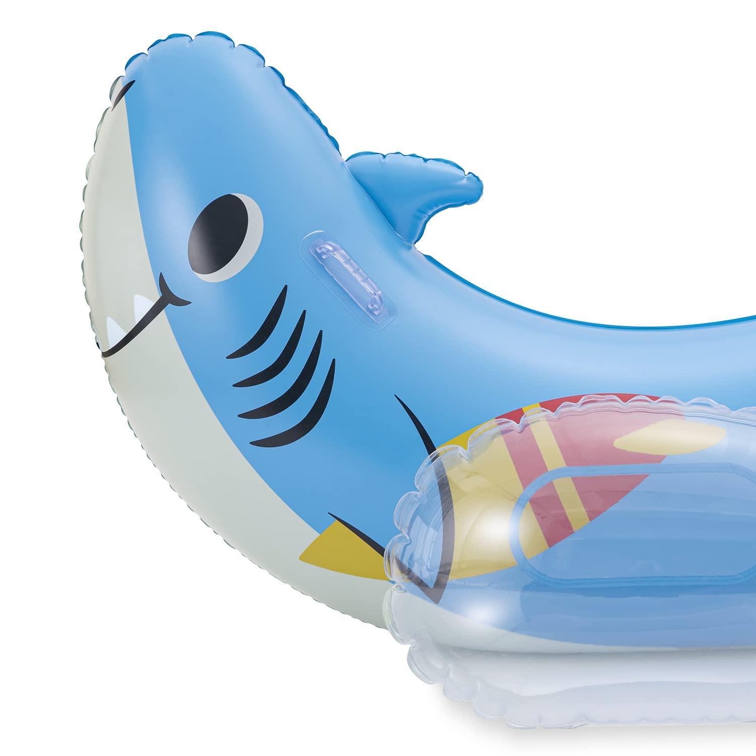 Funsicle Funsicle Surfin Shark Pool Play Inflatable Ride-Ons, Kids & Adults