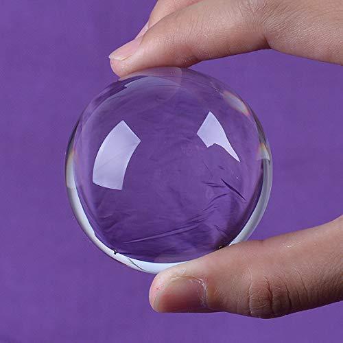 DSJUGGLING DSJUGGLING 2.16" Clear Acrylic Contact Juggling Ball, Dia. 55mm Transparent Acrylic Ball for Small Hands