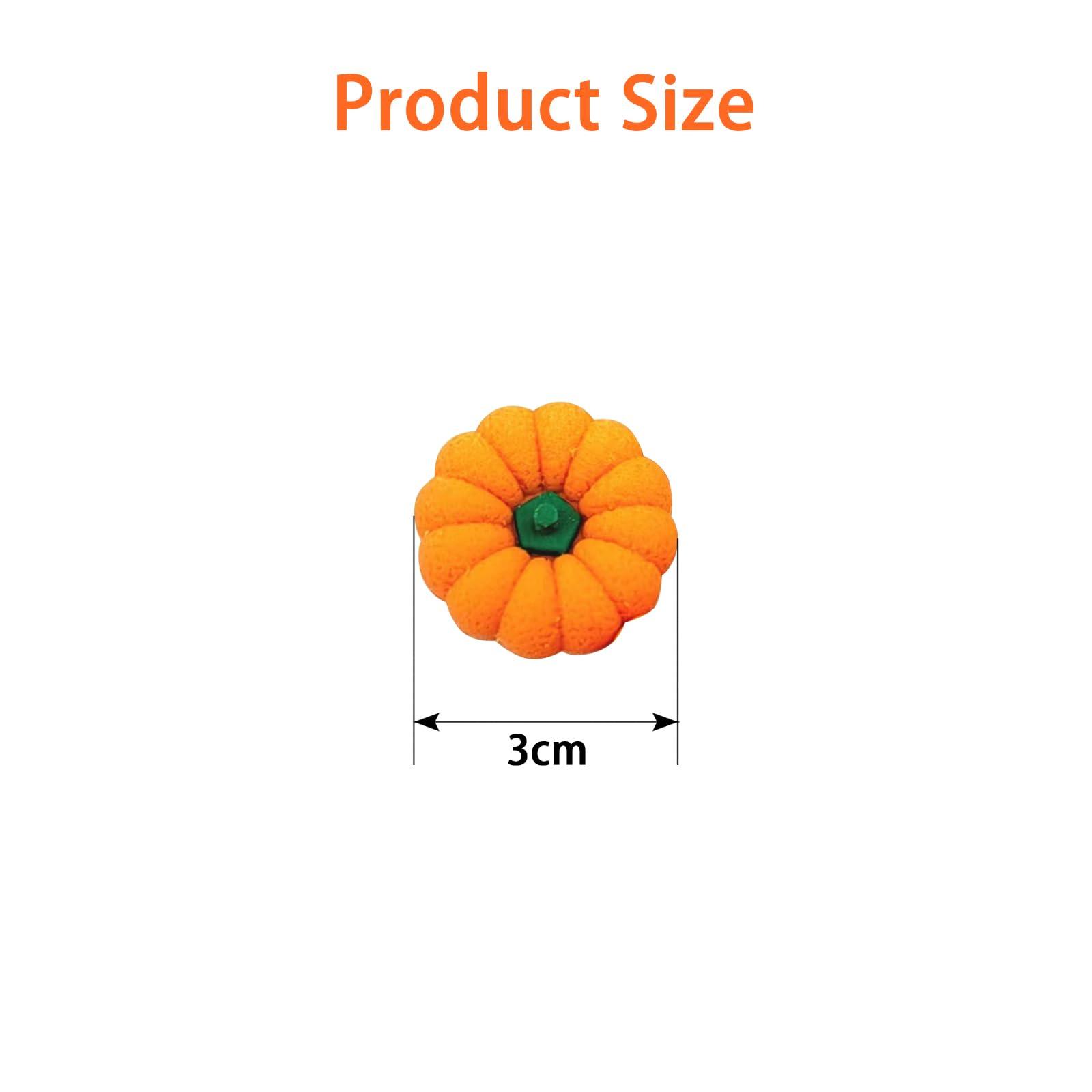 RUIFUU 18Pcs Halloween Pumpkin Erasers Bulk Fall Mini Erasers 3D Fun Erasers Goody Bag Filler Teacher Rewarding Gift, Classroom Prize
