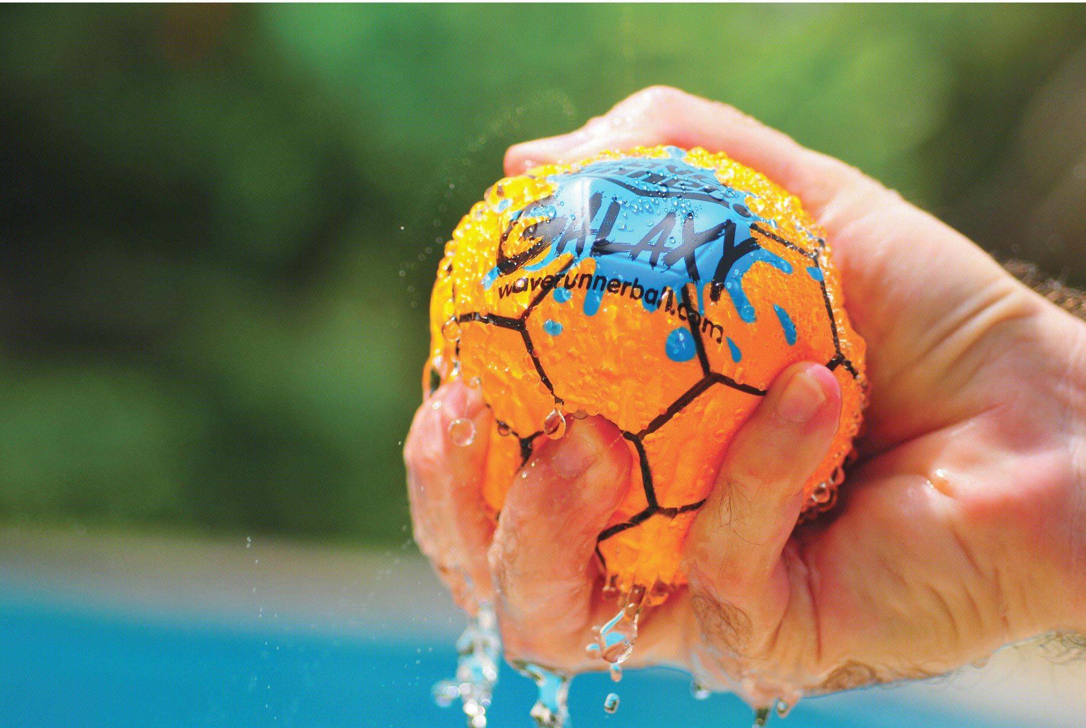 Wave Runner Wave Runner Galaxy Bounce Ball - Revolutionary Water Balls for Pool and Beach Fun, Ultimate Skipping and Bouncing Ball Pool Toy, Endless Summer Fun for Teens, Boys, Girls (4 Ball)