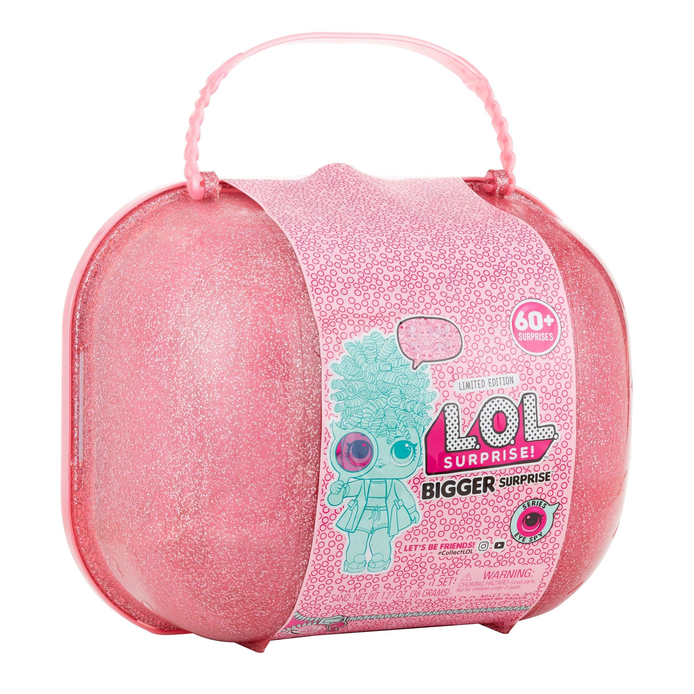 L.O.L. Surprise! L.O.L. Surprise! Bigger Surprise Limited Edition with 2 Collectible Dolls, 1 Pet, 1 Lil Sis with 60+ Surprises in Eye Spy Series Carrying Case- Gift for Kids, Toys for Girls Ages 4 5 6 7+ Year