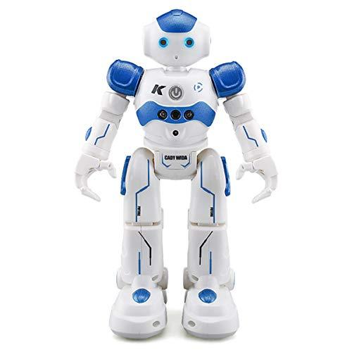 WEECOC WEECOC RC Robot Toys Gesture Sensing Smart Robot Toy for Kids Can Singing Dancing Speaking Christmas Birthday Gift (White)