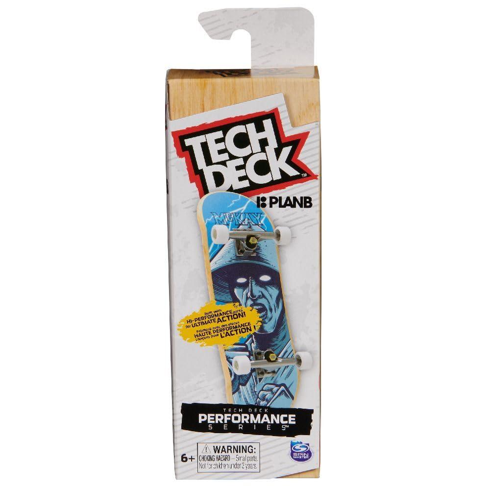 Spin Master Tech Deck, Performance Series Fingerboards Made of Real Wood, with Non-Slip Foam Grip Tape, Soft Performance Thanks to Smooth Wheels, from 6 Years