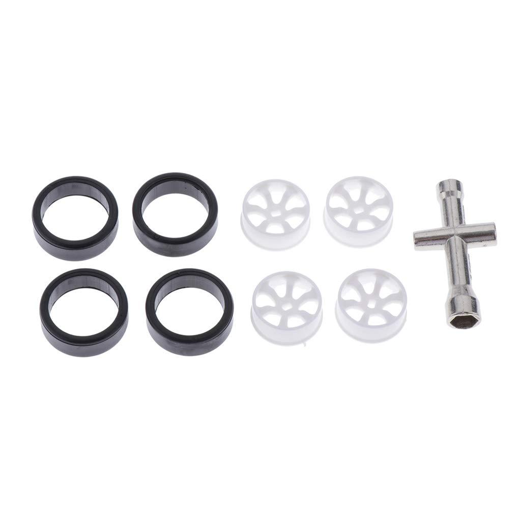 Zuchec 4Xrc Car Tires&Wheel Rim And Cross Wrench Sleeve For Wltoys K969 Spare Parts